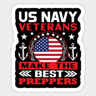 US NAVY veterans make the best preppers Sticker